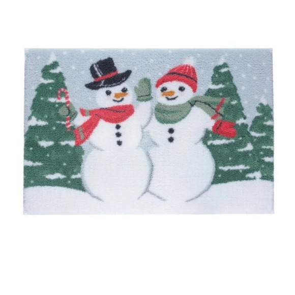 St. Nicholas Square Snowmen Bath‎ Rug - Picture 1 of 1